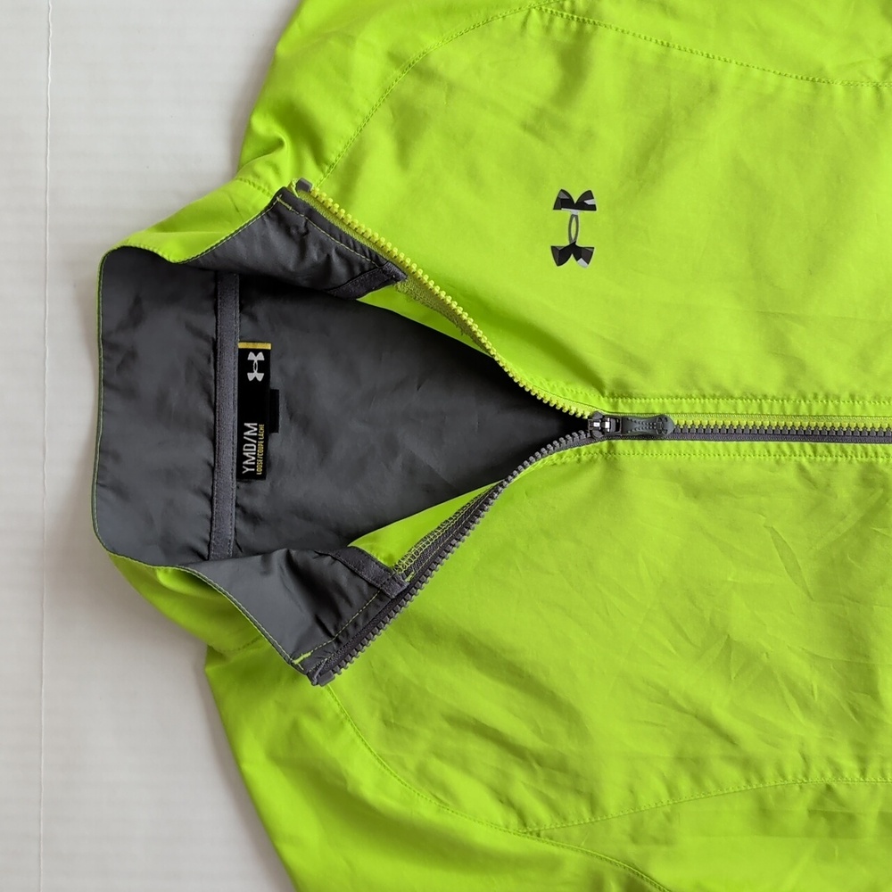 Under Armour Loose Zip Up Lightweight Windbreaker Jacket YMD Youth Medium - Picture 9 of 16